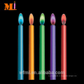 Entrega rápida fantásticas seis velas de llama multicolor en stock